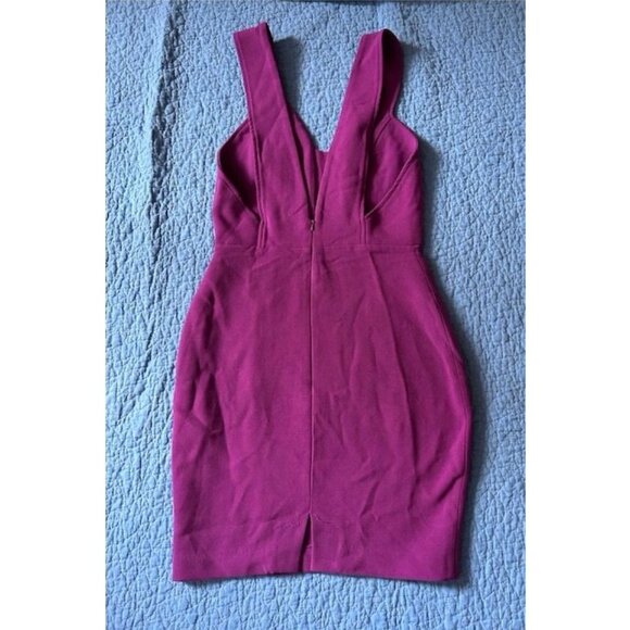 AQAQ “Eva” Mini Dress – Fuchsia Pink (UK 10 / fits S-M) - Picture 3 of 9